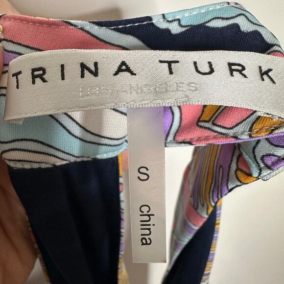 Trina Turk Antilla Halter Jumpsuit Women's Size Small - Picture 4 of 5